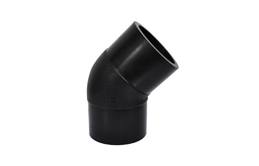 قیمت زانو پلی اتیلن دو سر مهره 90 درجه سایز 63 با کیفیت ارزان + خرید عمده